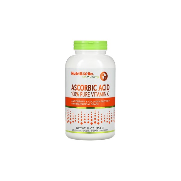 NutriBiotic Ascorbic Acid 100% Pure Vitamin C Powder 454 g