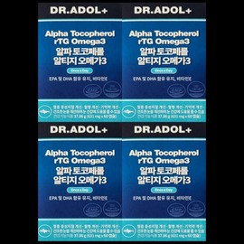 Doctor Adol 4 boxes Dr. Adol Alpha Tocopherol Altige Omega 3 / 4박스 닥터아돌 알파 토코페롤 알티지 오메가3