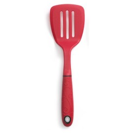 Norpro GRIP-EZ Mini Slotted Spatula, Red