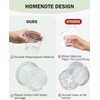 homenote Clear Nursery Pots for Plant,3/4/5 Inch Plant Pot for