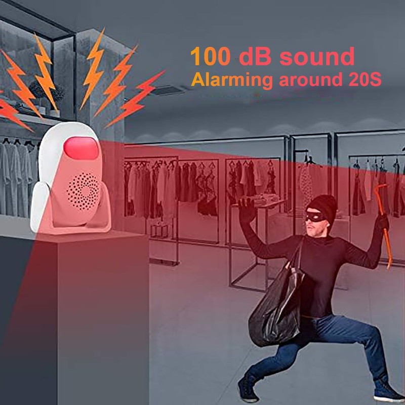 Motion Sensor Alarm with Remote Control Wireless Infrared Home Burglar