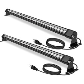 nanzgecc 72W Outdoor Wall Washer Light, 4FT 5000K Daylight White Led Wall Washer Light Bars, 120V Waterproof IP67 Outdoor LED Light Bar for Outdoor, Plug in (2 Pack)
