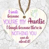 Auntie Funny Sign - Unique Gift For Aunt, Aunty Birthday