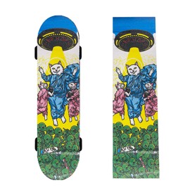 duoyif Skateboard Grip Tape, Skateboard Grip Tape, Grip Tapes for Skateboards, Longboard, Scooter, Scooter - Grip Tape, Bubble-Free, Non-Slip, Wear-Resistant, Waterproof (Kaiser Cat, 84 x 23 cm)