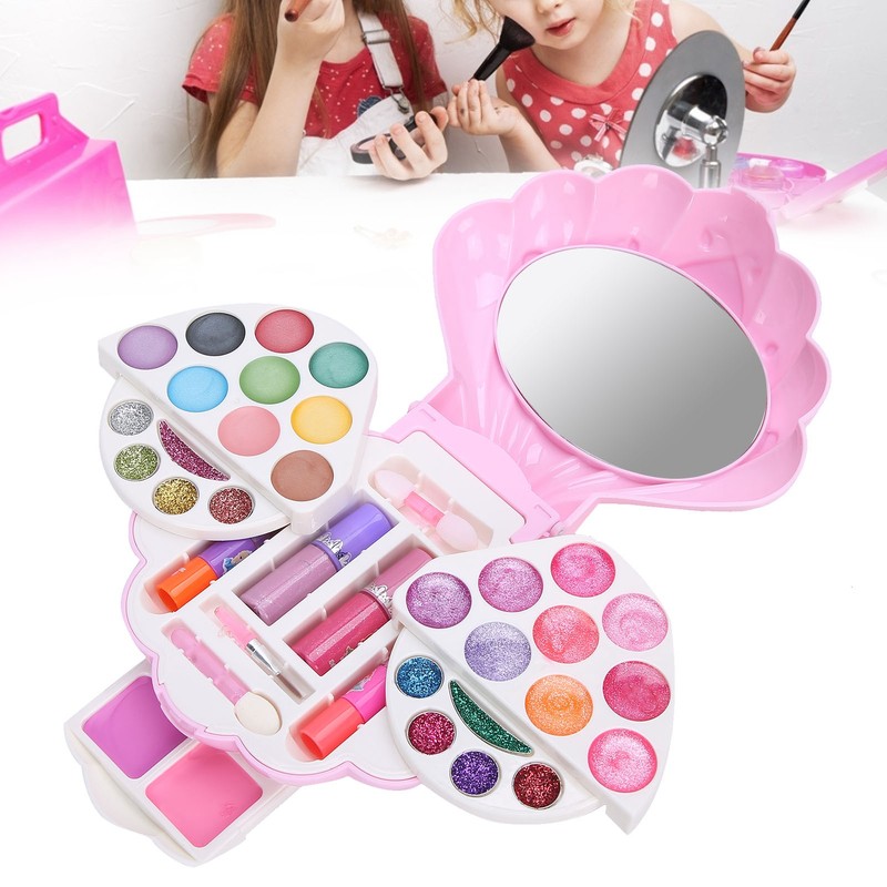 Shell Shaped Make Up Box Kids Makeup Kit for Children