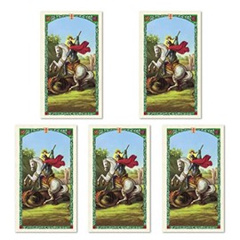 St. George Laminated Prayer Cards Set of Five Holy Card