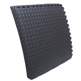 For Exercise Mat EVA Foam Interlocking Tiles Gym Flooring Fitness Yoga Workout Black