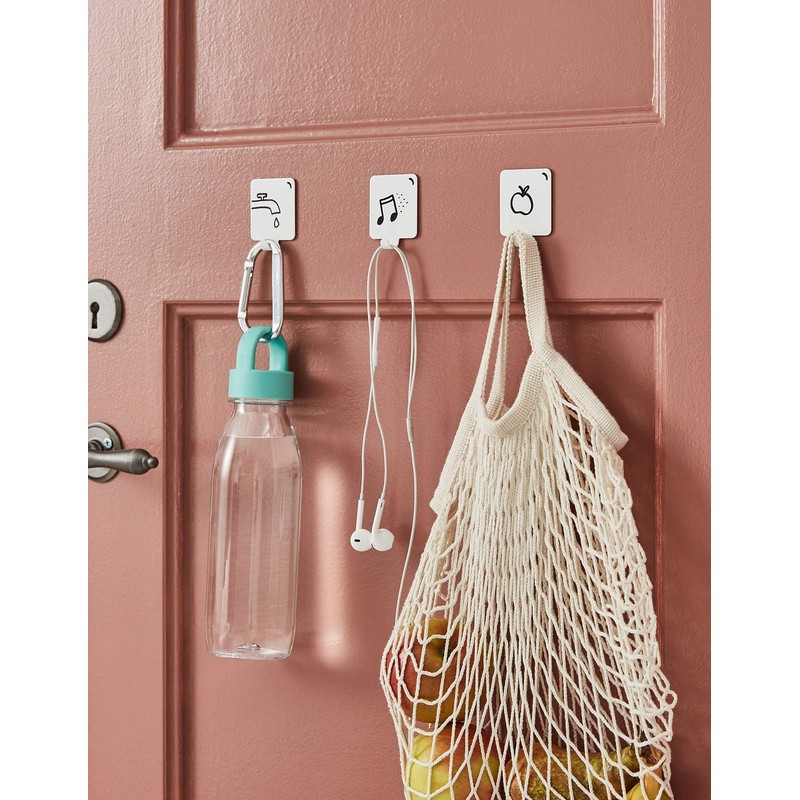Ikea Plutt Hook Self Adhesive White 3 Pack 803.471.01