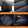 MINGBRON Leather Car Seat Covers, Universal Faux Leather Car Seat