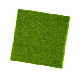 Yctze Synthetic Artificial Grass Mat in 2 Sizes for Lawn, Garden, Home Decor, Micro Landscape Ornament with Piece (15 * 15cm)