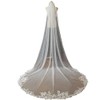 Roseeden1T one Tier long Lace Veil wedding bridal woman long