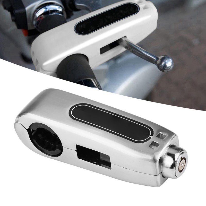Universal Motorcycle Handlebar Brake Lever Lock Throttle Grip Anti Theft