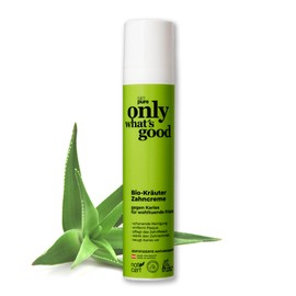 Only What's Good Organic Herbal Toothpaste Effectively Removes Plaque & Caries - Protects and Nourishes Gums - Natural Cosmetics Toothpaste - Tooth Cream - from Austria