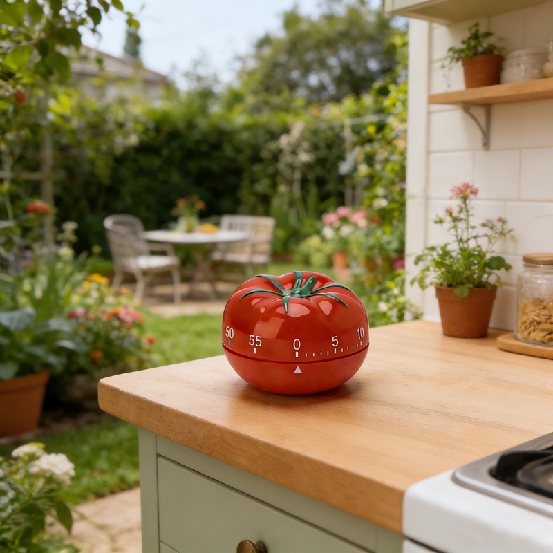 Cute Tomato Shape 360 Degree Rotating Kitchen Cooking Timer Kitchen