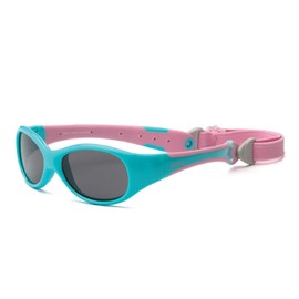 REAL SHADES Unbreakable Kids Sunglasses - Polarized 100% UV Protection Flexible Frame Adjustable Strap - Kids Boys and Girls