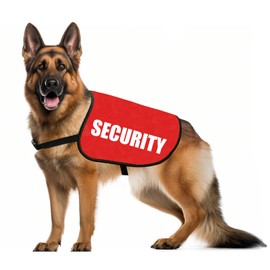 Guard Dog Safety Dog Jacket, Safety Dog Jacket, High Visibility Vest with Saying (Safety M)