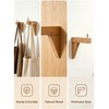 Wooden Wall Mount Bracket Hook, Multi Purpose Hanging Plant Pot