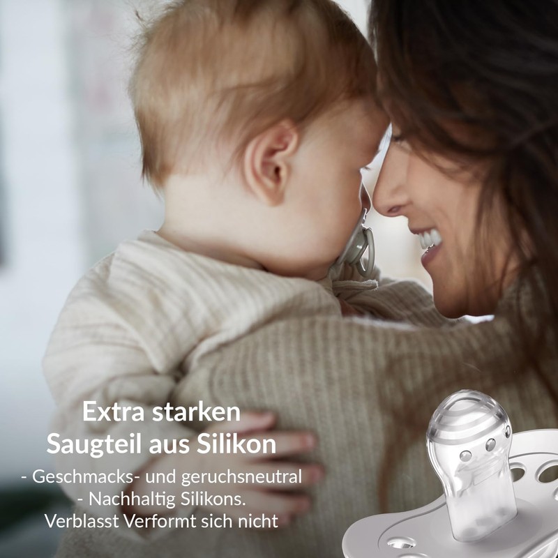 Difrax Lovi Dynamic Dummy for Babies, Luminous Dummy, 18+ Months,