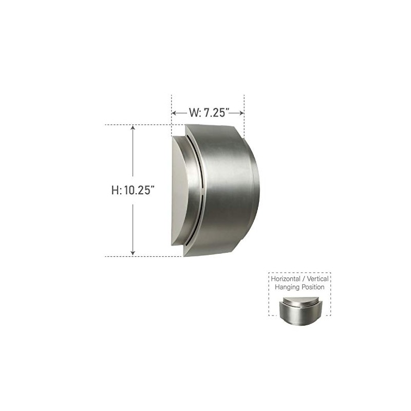 Craftmade CH1901-SS Designer Contemporary Door Chime, Stainless Steel (10.25"H x