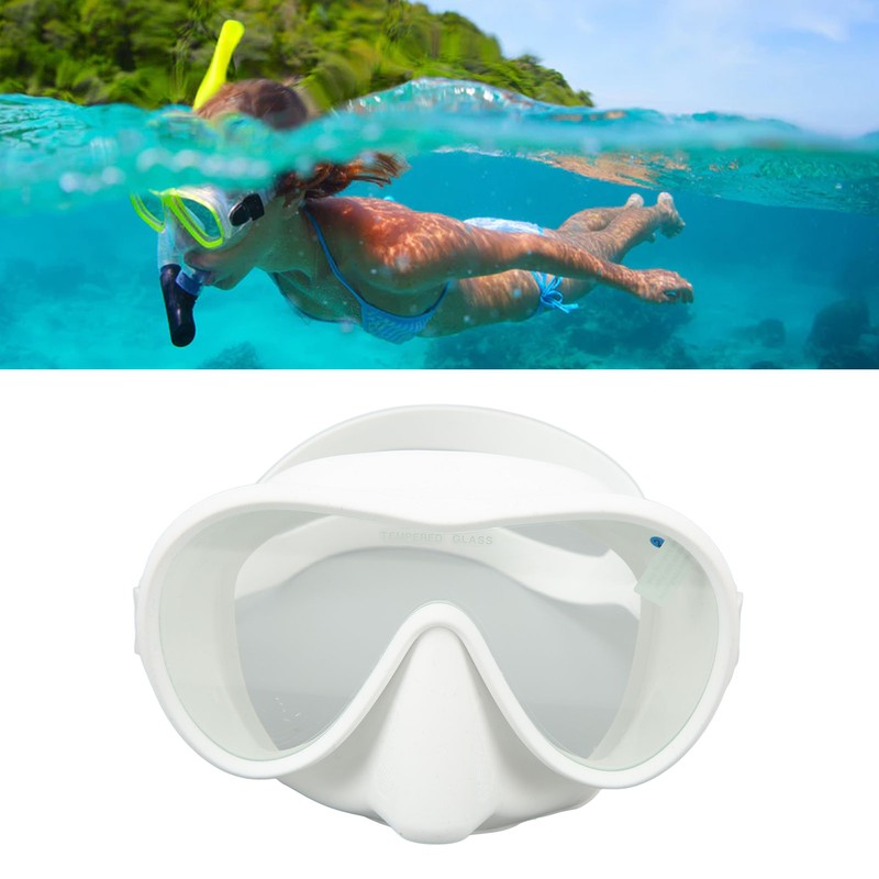 Scuba Diving Goggles Anti Fog Tempered Glass Snorkeling Dive Mask