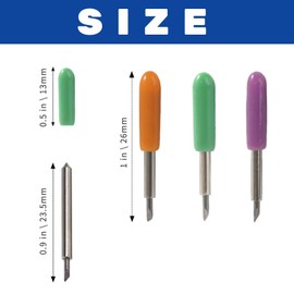 HOOFULL 35 PCS Replacement plotter blades Compatible with Cricut Machines for Explore Air/Maker/Expression, Include 5 PCS Thin cutting Blades, 20 PCS Standard Blades, 10 PCS Deep Cutting Blades