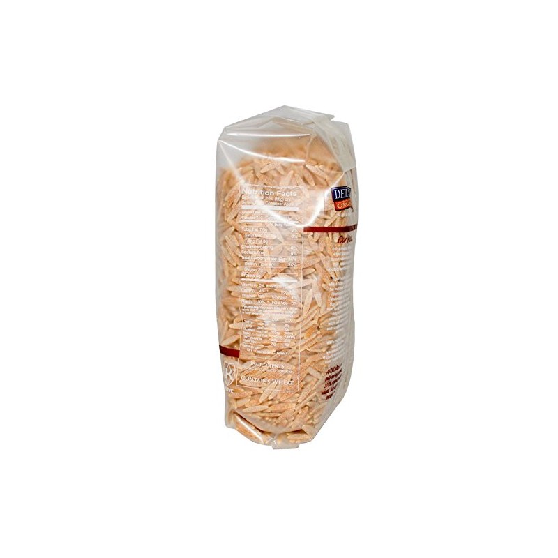 DeLallo, Orzo No. 65, 100% Organic Whole Wheat Pasta, 16