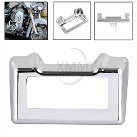 Unbranded Chrome Oil Cooler Cover For Harley Touring Trike Road King Electra Street Glide