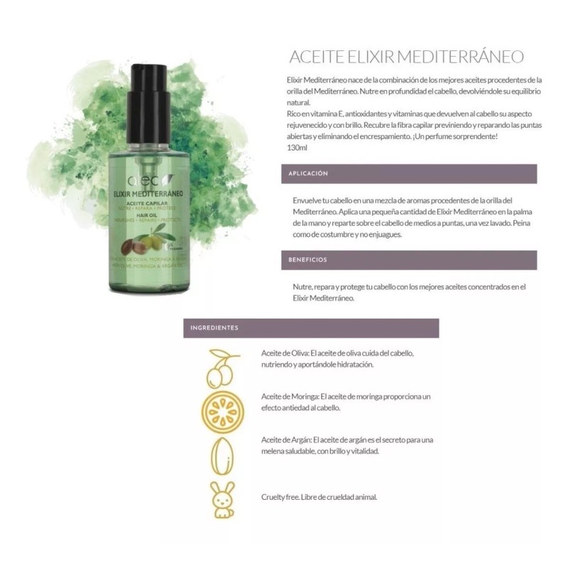 Alea Elixir Mediterráneo Serum Aceite De Oliva Y Moringa 2