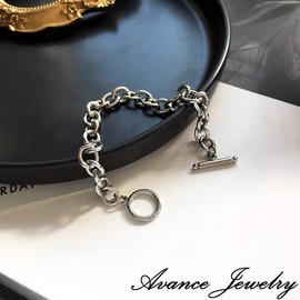 Avance Chain Bracelet, Silver, Women's, Men's, Unisex, Simple, Popular, Silver