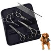 Professional 5 in 1 Dog Grooming Scissors Set with Safety