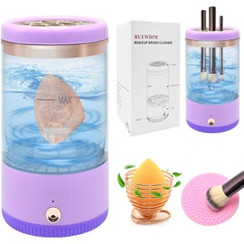 Limpiador De Brochas De Maquillaje, Silencioso, 8000 Rpm, Máquina Eléctrica Para Limpieza Profunda. Limpiador Automático Giratorio Para Brochas Y Esponjas De Maquillaje De Todos Los