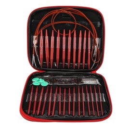 Circular Knitting Needles, Knitting Needles Set Detachable Circular Interchangeable Knitting Needles Kit Aluminum Circular Knitting