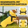 SlowTon Dog Raincoat - Dog Raincoat with Chest Harness, Removable