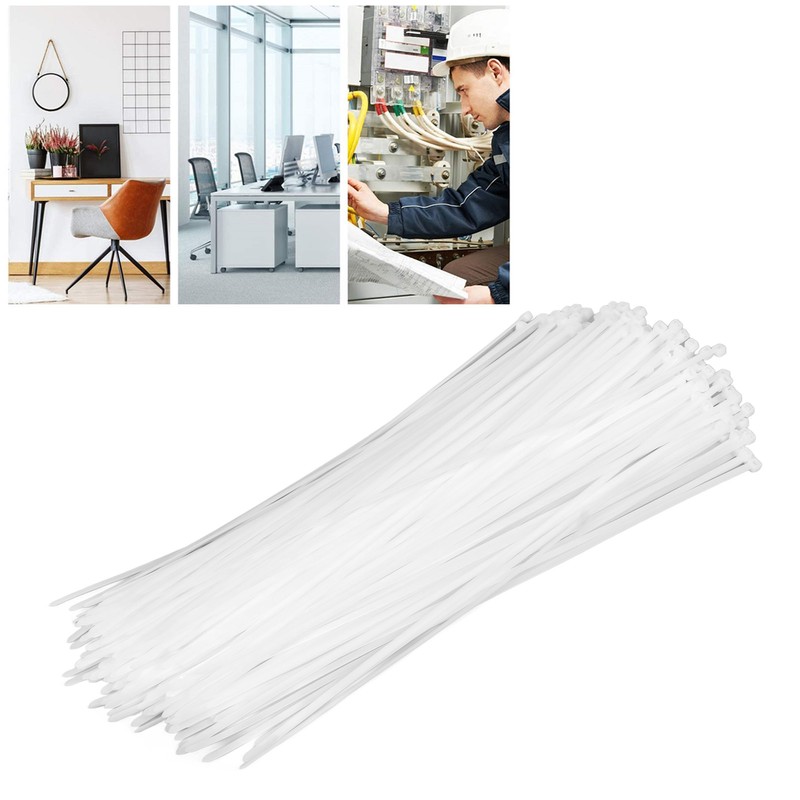 250Pcs Cable Tie Nylon Weather Resistant Self Locking Wire Ties