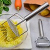 MASALACO 3-in-1 Multi-Peeler Stainless Steel Potato Masher Set,2-Piece Kitchen Tools