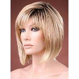 Forever Young UK Ladies Sharp Stylish Modern Bob Wig Blonde with Dark Roots Fashion Wig