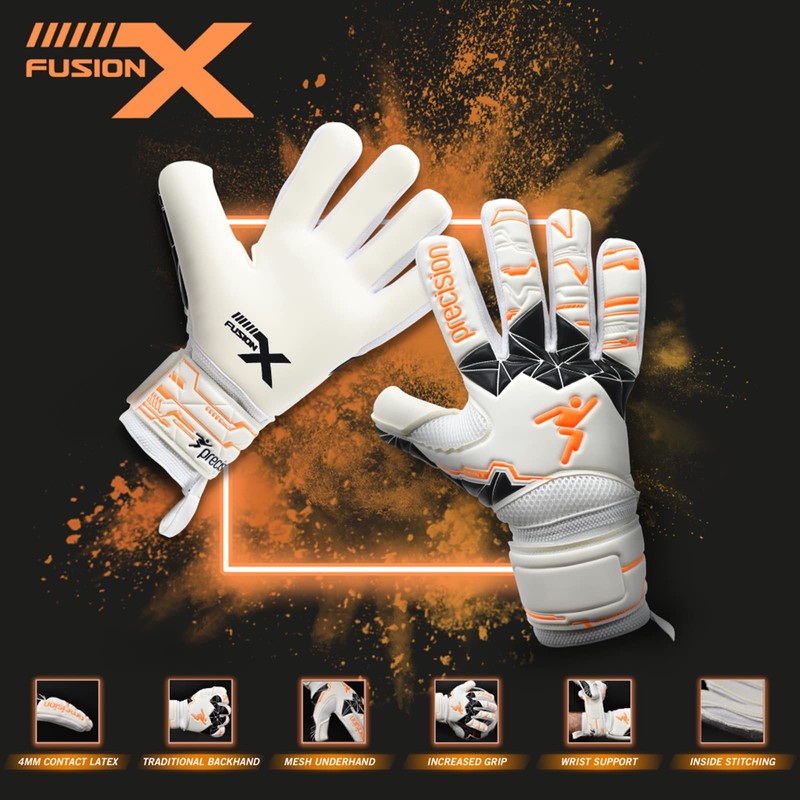 Precision Training Fusion X Negative Replica Football Junior Goalkeeper Gloves,