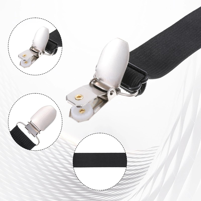 Xyembu 4Pcs Ironing Board Cover Clips Adjustable Ironing Board Pad