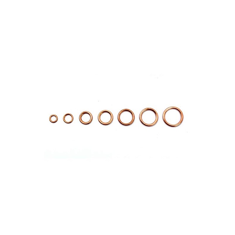 A4C Filled Copper Rings Assortment Filling Rings 150 Pieces Sealing
