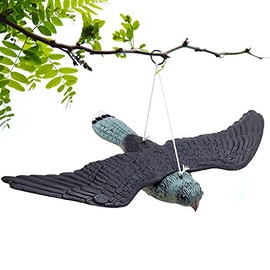 MOVKZACV Garden Simulation Bird Decoration Realistic Lifelike Flying Hawk Fake Bird Hunting Decoy Scarer