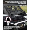 Aochuang Rear Cargo Cover Roof Hammock Mesh Netting for Jeep