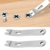 2pcs Small Stainless Steel Crank Crowbar Multi-function EDC Pry Bars