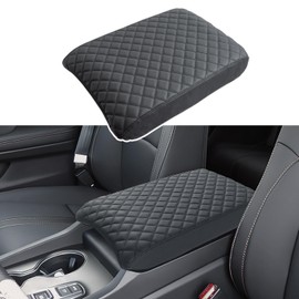 PIMCAR Center Console Cover for 2023 2024 2025 Honda Pilot, 2024 2025 Honda Ridgeline, 2024 2025 2026 Honda Passport Customized Armrest Cover Leather Interior Accessories