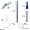NACETURE 4 Pack Large Swag Ceiling Hooks for Hanging Plants