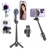 Universal XO Selfie Stick Tripod with Bluetooth Remote Portable Magnetic
