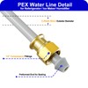 PEX Refrigerator Water Line - 25FT Ice Maker Tubing with