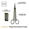 Fiskars Plant Detailer Snips & Holder, Precision Indoor Gardening Tool