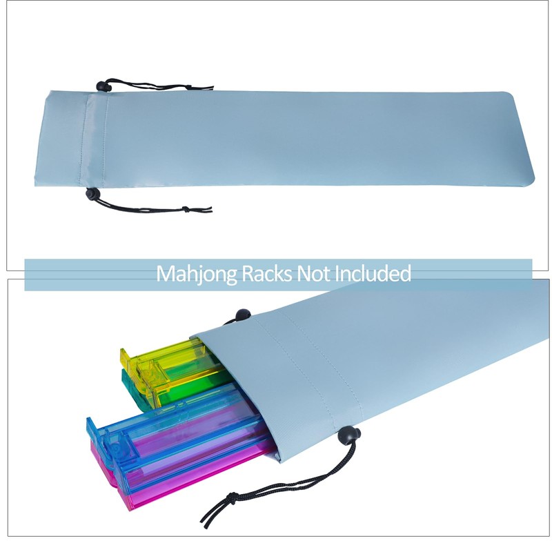 Empty Mahjong Bag(Blue) with A Mahjong Tile Bag And A