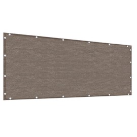 Alion Home© Elegant Privacy Screen Mesh for Backyard, Deck, Patio, Balcony, Pool, Fence. (30'' x 8', Mocha Brown)