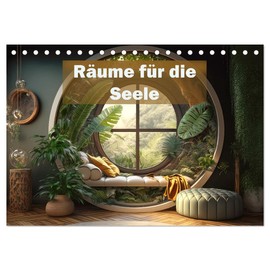 Räume für die Seele (Tischkalender 2026 DIN A5 quer), CALVENDO Monatskalender: Wohnoasen der Ruhe (CALVENDO Lifestyle)